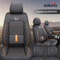 Capa para Banco de Carro Completa em Couro Legítimo Universal Italian + BRINDE: Tapete Completo