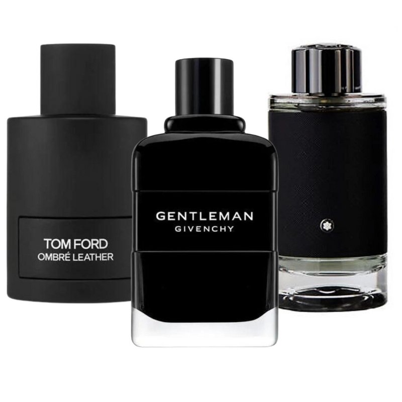 3er-Pack Parfums: Tom Ford Ombre Leather, Givenchy Gentleman, Montblanc Explorer (Eau de Parfum)