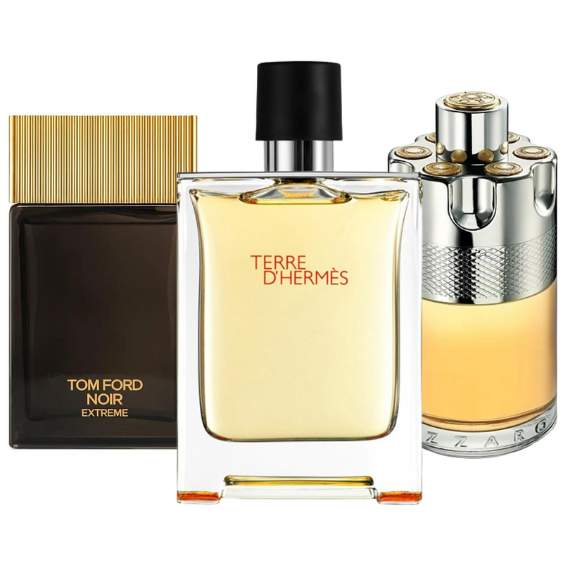 Packung mit 3 Düften: Terre d’Hermès, Azzaro Wanted, Tom Ford Noir Extreme (Eau de Parfum)