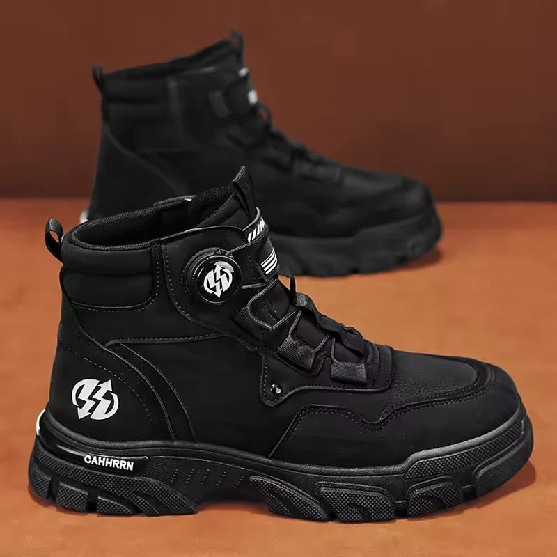 Bota Masculina Ortopédica com Solado Antiderrapante + BRINDE: 1 Relógio e 1 Cinto